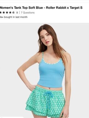 Roller Rabbit X Target NWT  Blue/Green Tank Top